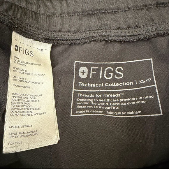 Figs Womens Black Joggers - Picture 2 of 3